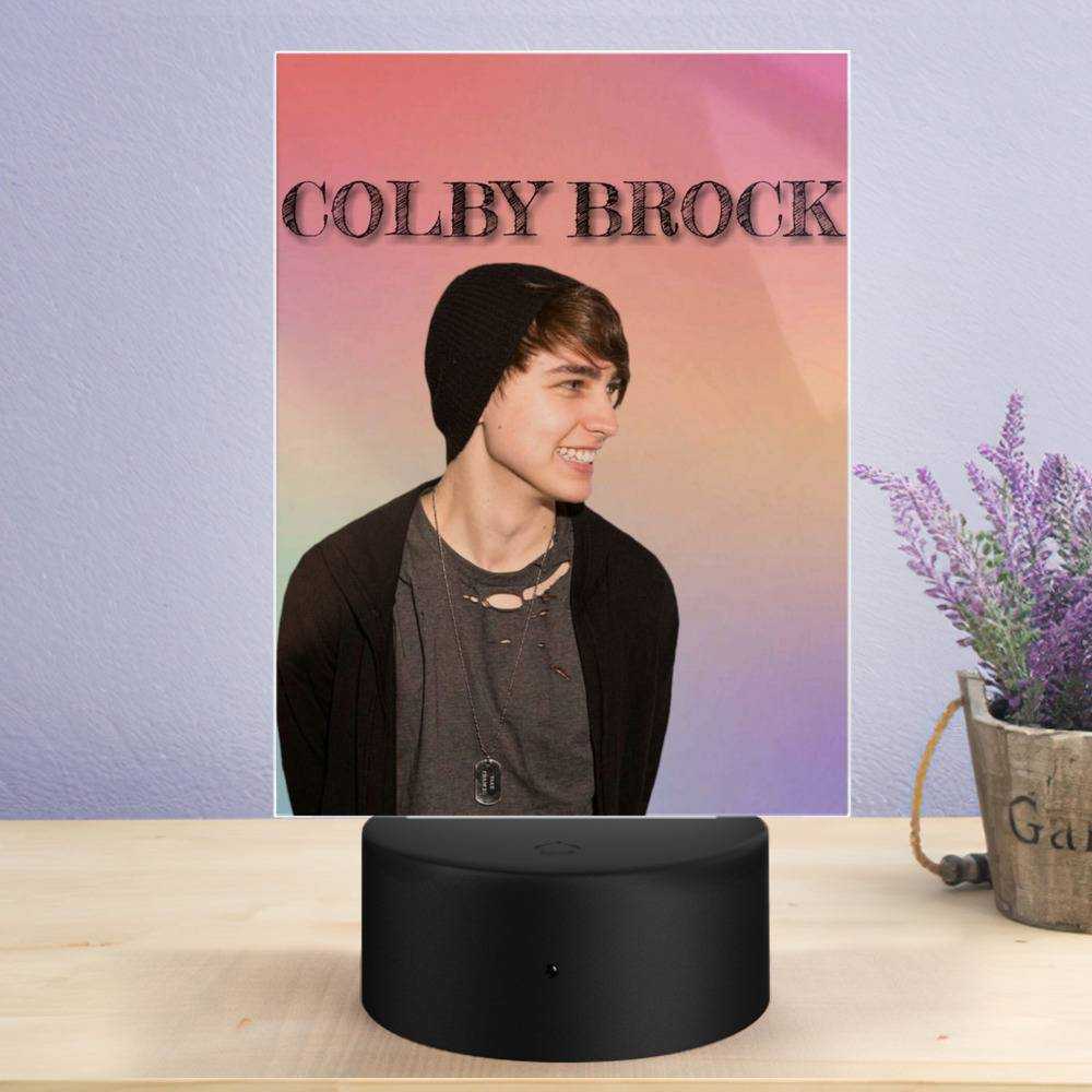 Colby Brock Lamp Classic Celebrity Night Light Sam And Colby by Colby Brock Lamp with Plastic Base