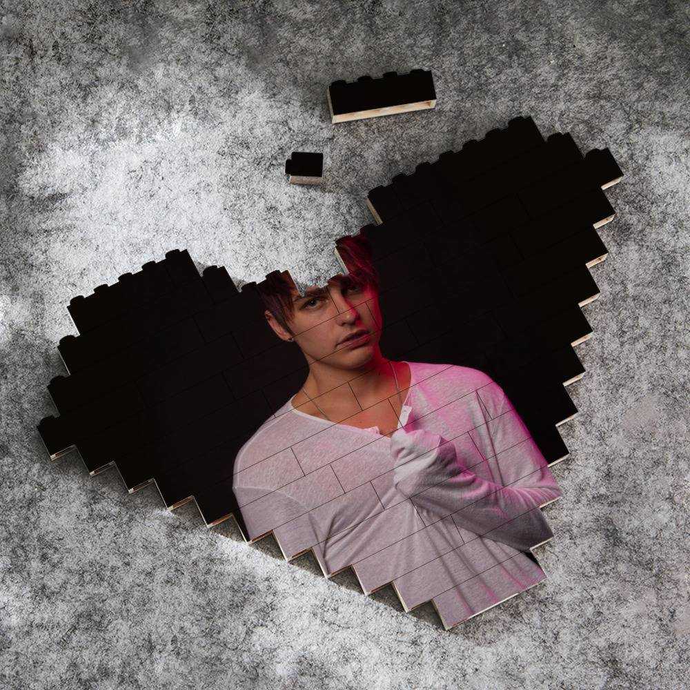 Colby Brock Merch Heart Shape Building Blocks Gift for Fans Colby Shirtless Building Blocks