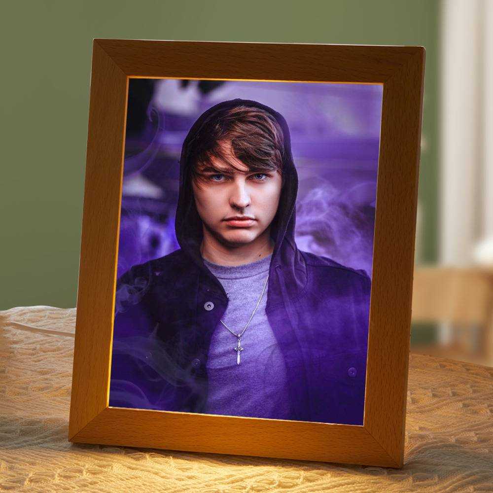 Colby Brock Lamp Classic Celebrity Night Light The Best Of Our Love Classic by Colby Brock Lamp with Wooden Frame