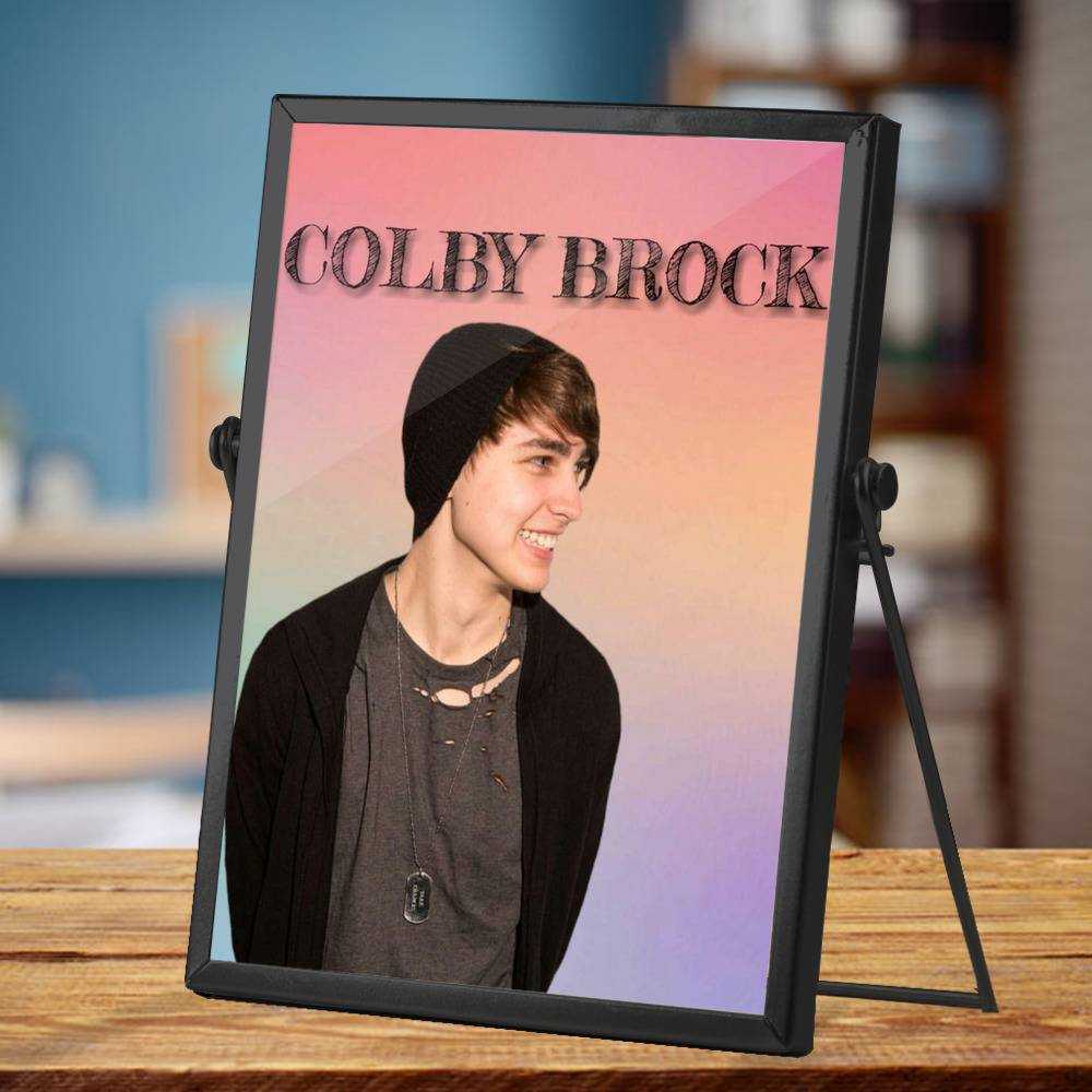 Colby Brock Plaque Classic Celebrity Plaque Sam And Colby by Colby Brock Plaque with Black Frame