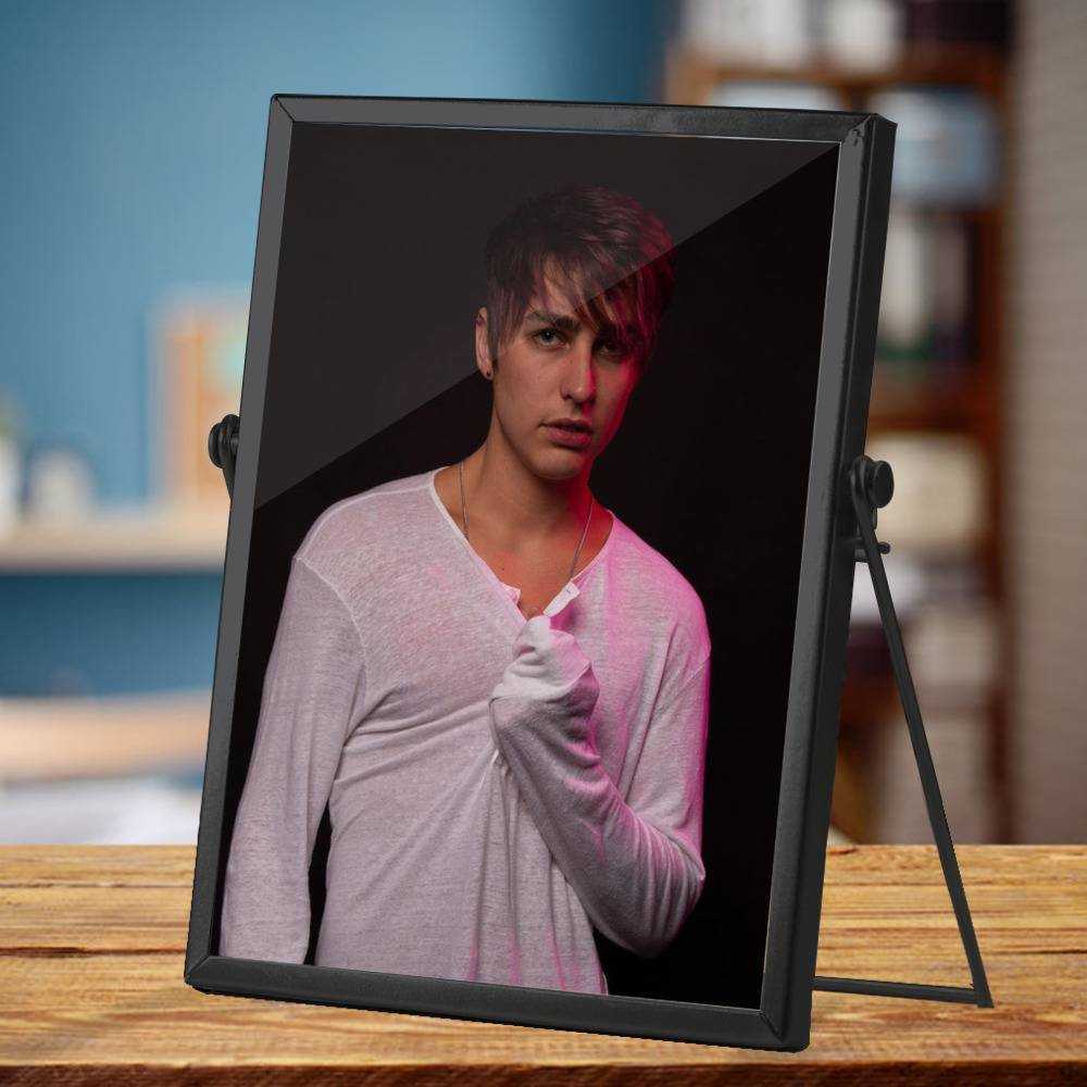 Colby Brock Plaque Classic Celebrity Plaque Colby Shirtless by Colby Brock Plaque with Black Frame