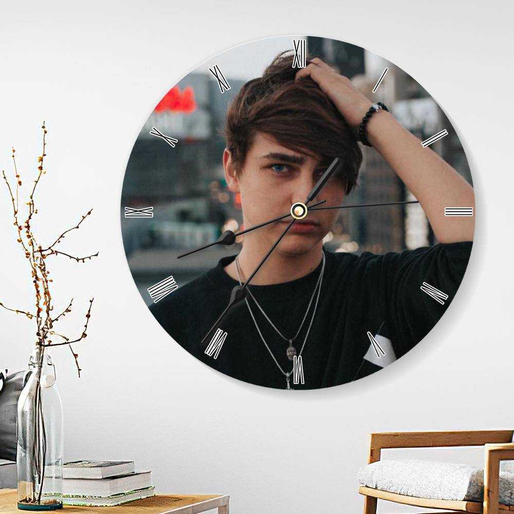 Colby Brock Round Wall Clock Home Decor Wall Clock Gifts for Colby Brock Fans The End Wall Clock