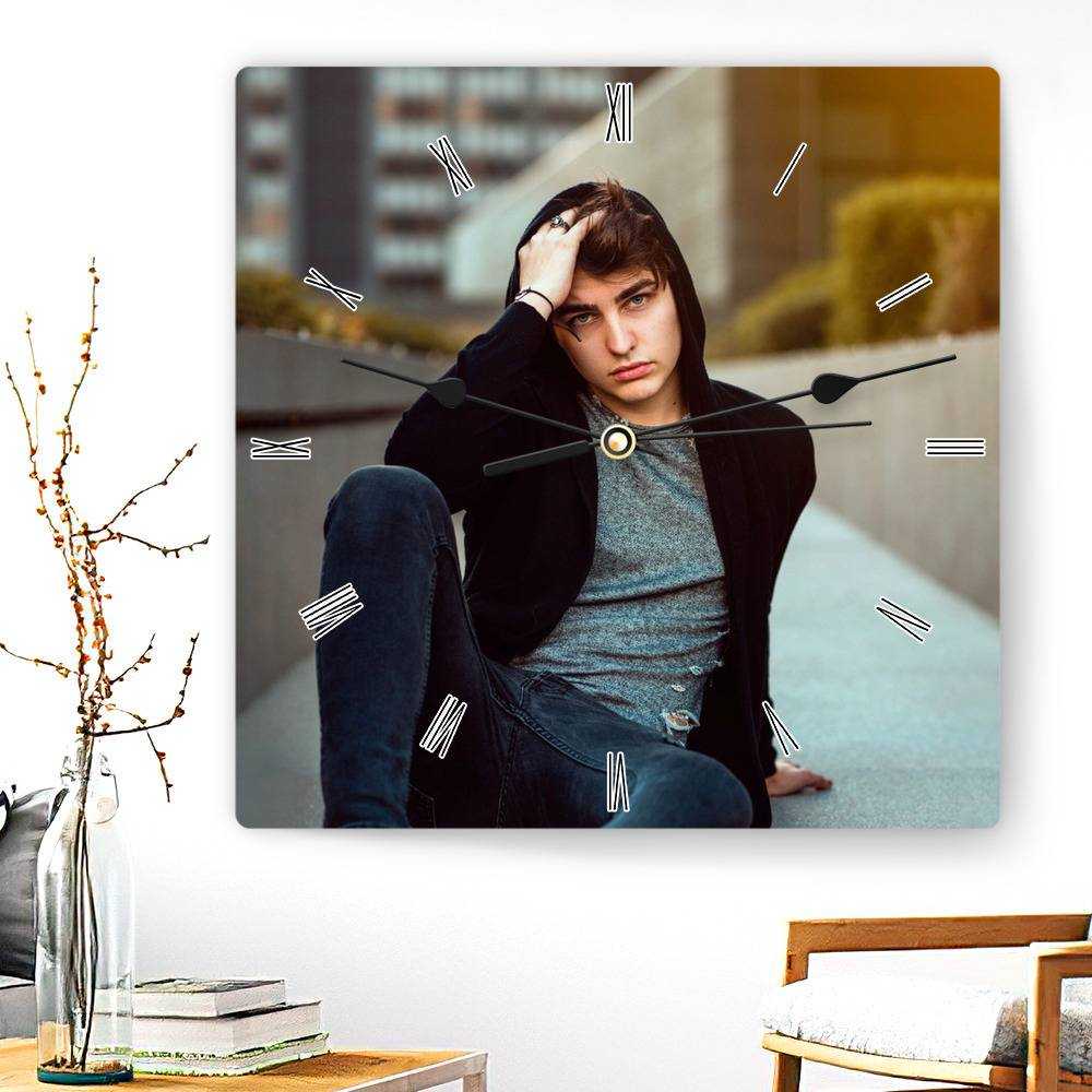 Colby Brock Square Wall Clock Home Decor Wall Clock Gifts for Colby Brock Fans Dreamy Wall Clock