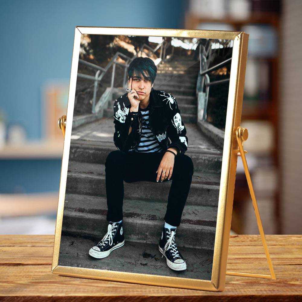 Colby Brock Plaque Classic Celebrity Plaque Colby Brock Classic Photo by Colby Brock Plaque with Golden Frame