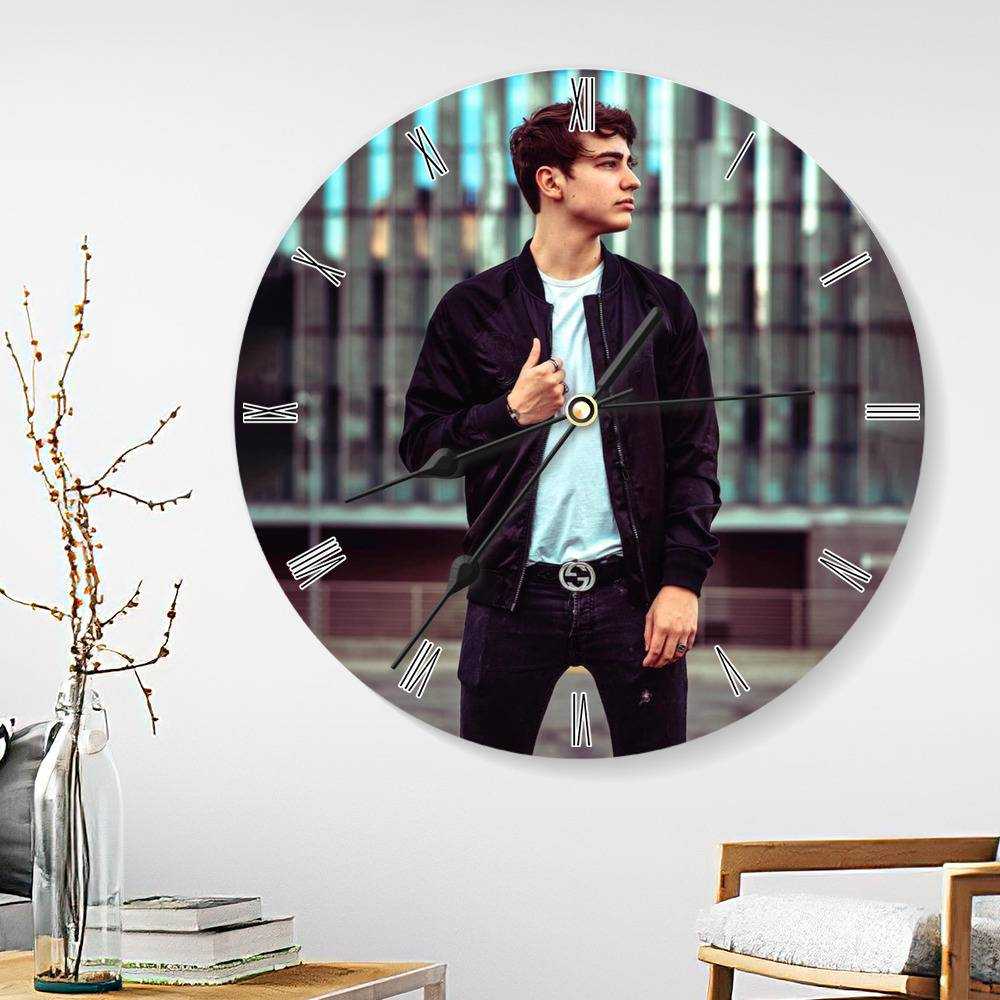 Colby Brock Round Wall Clock Home Decor Wall Clock Gifts for Colby Brock Fans Colby Brock In A Pool Wall Clock