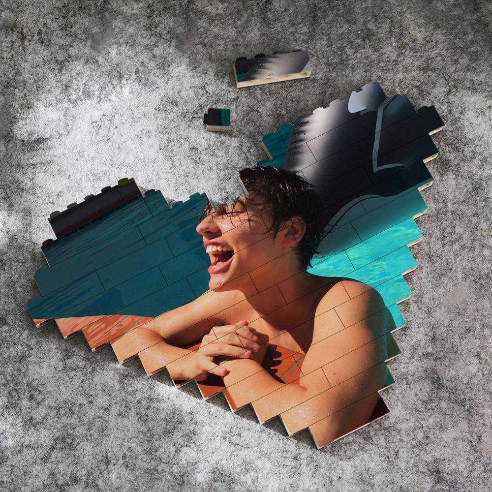 Colby Brock Merch Heart Shape Building Blocks Gift for Fans Without Him Building Blocks