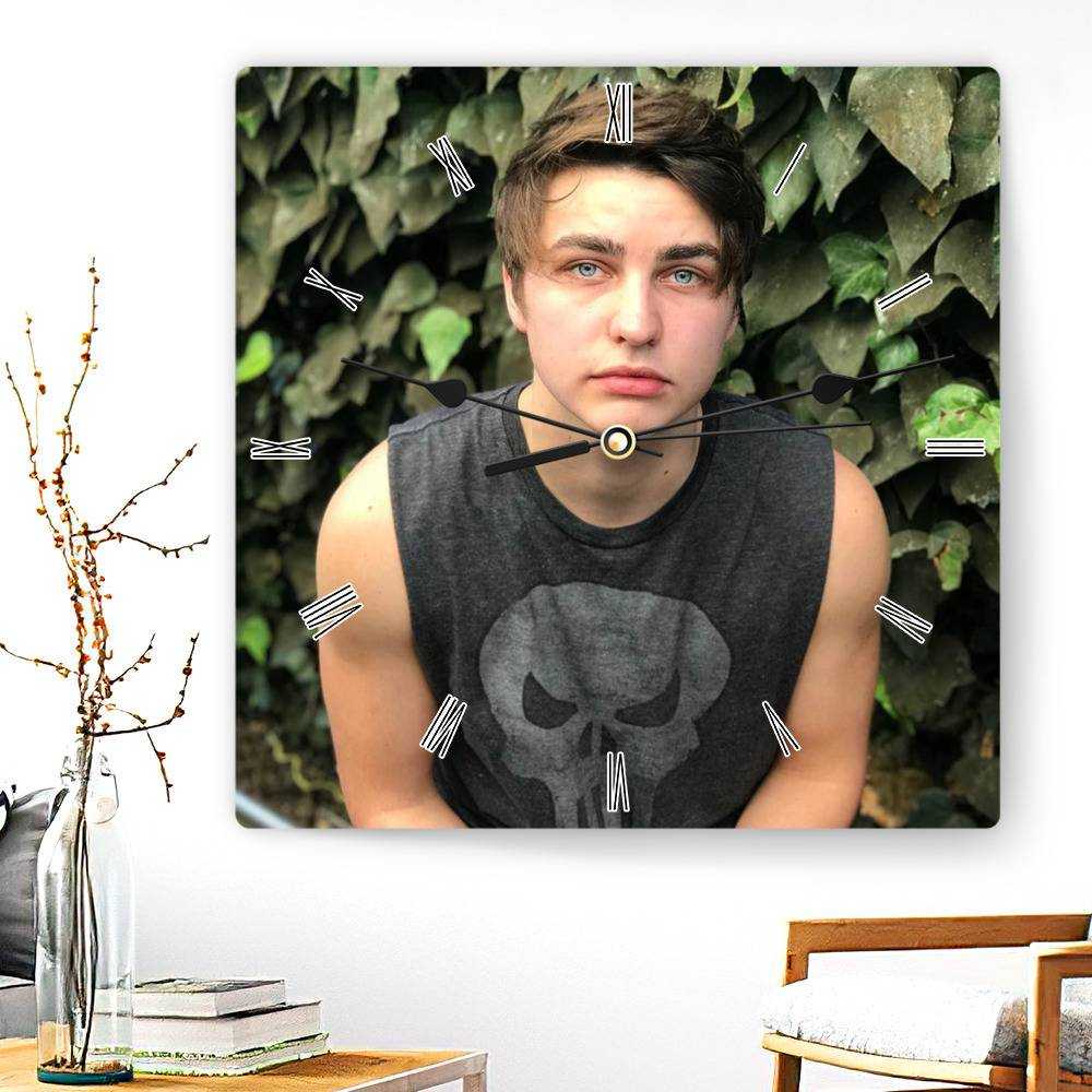 Colby Brock Square Wall Clock Home Decor Wall Clock Gifts for Colby Brock Fans Final Wall Clock