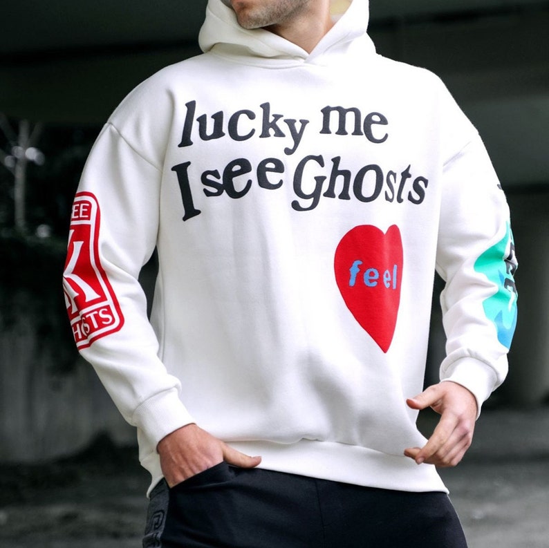 Black Lucky Me I See Ghosts Hoodie