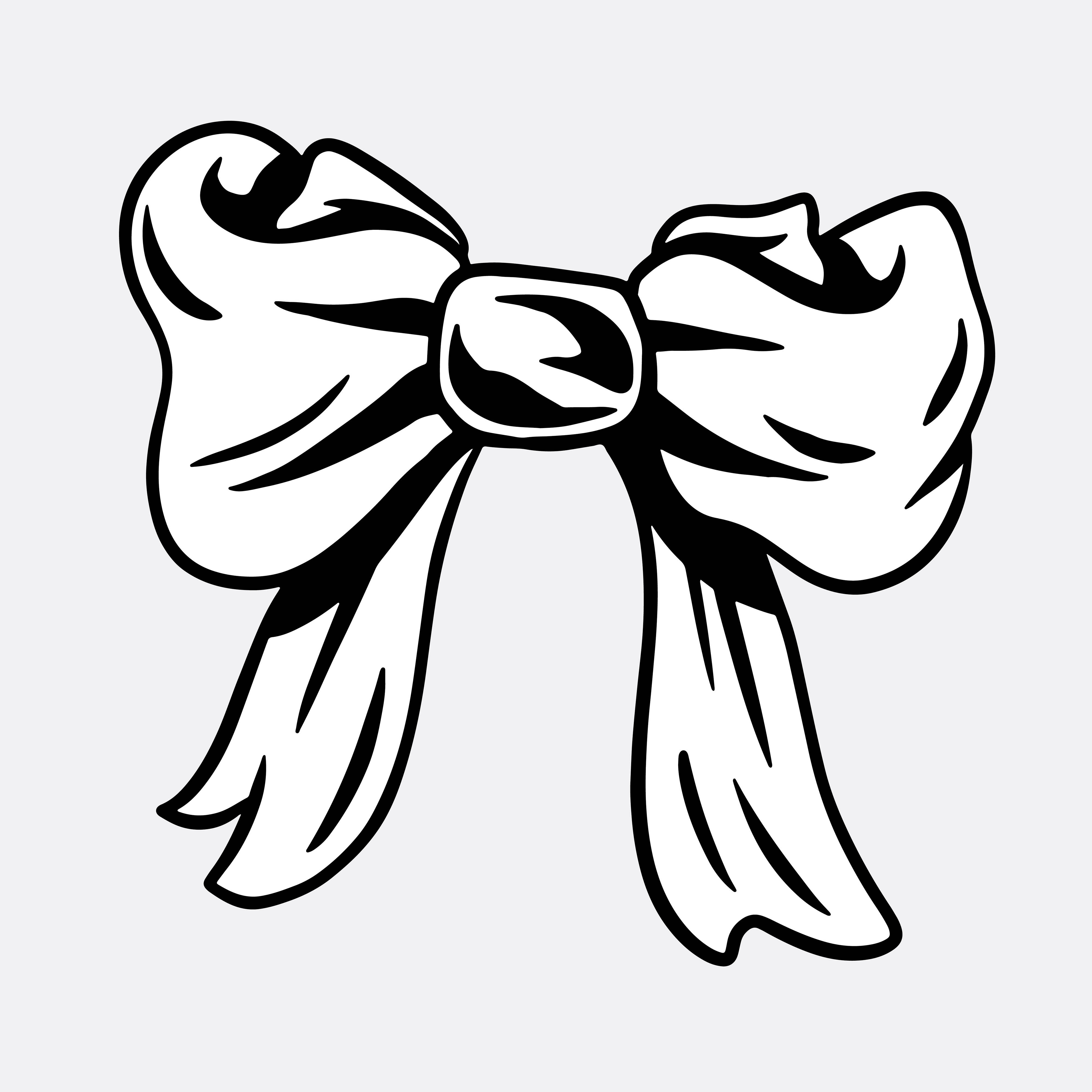 Line Cute Ribbon Bow Decoration Design Vector Illustration Royalty Free  SVG, Cliparts, Vectors, and Stock Illustration. Image 89916087.
