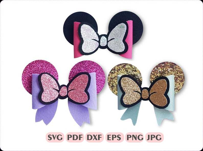minnie mouse bow printable cutouts