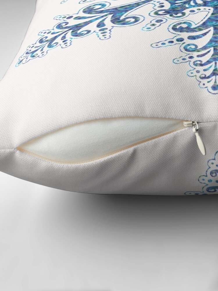 Big Holiday Classy Blue Snowflake Throw Pillow Soft And Comfortable Blue Christmas Pillows#2