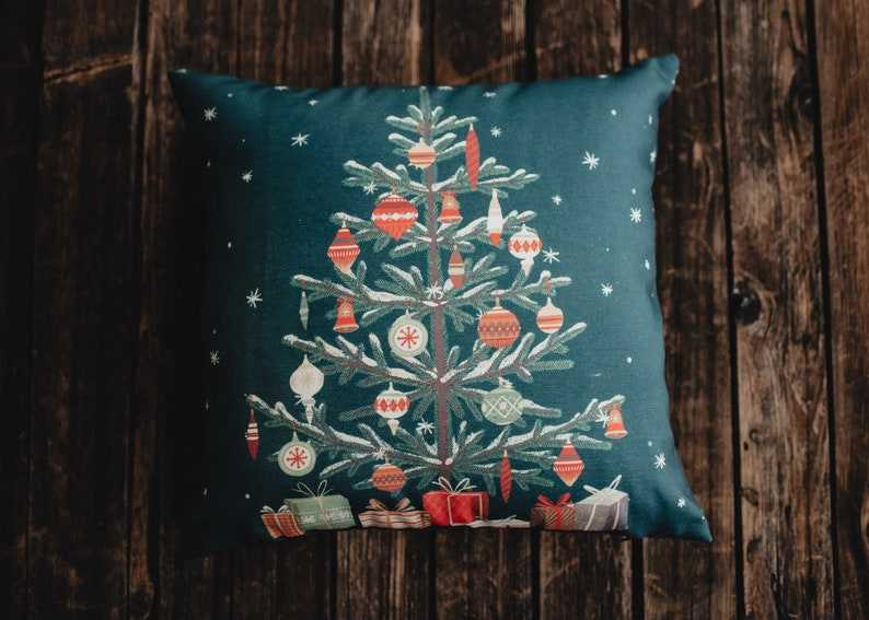 Green Nordic Pine Christmas Tree Pillow Cover Soft And Comfortable Christmas Pillow Cases#5