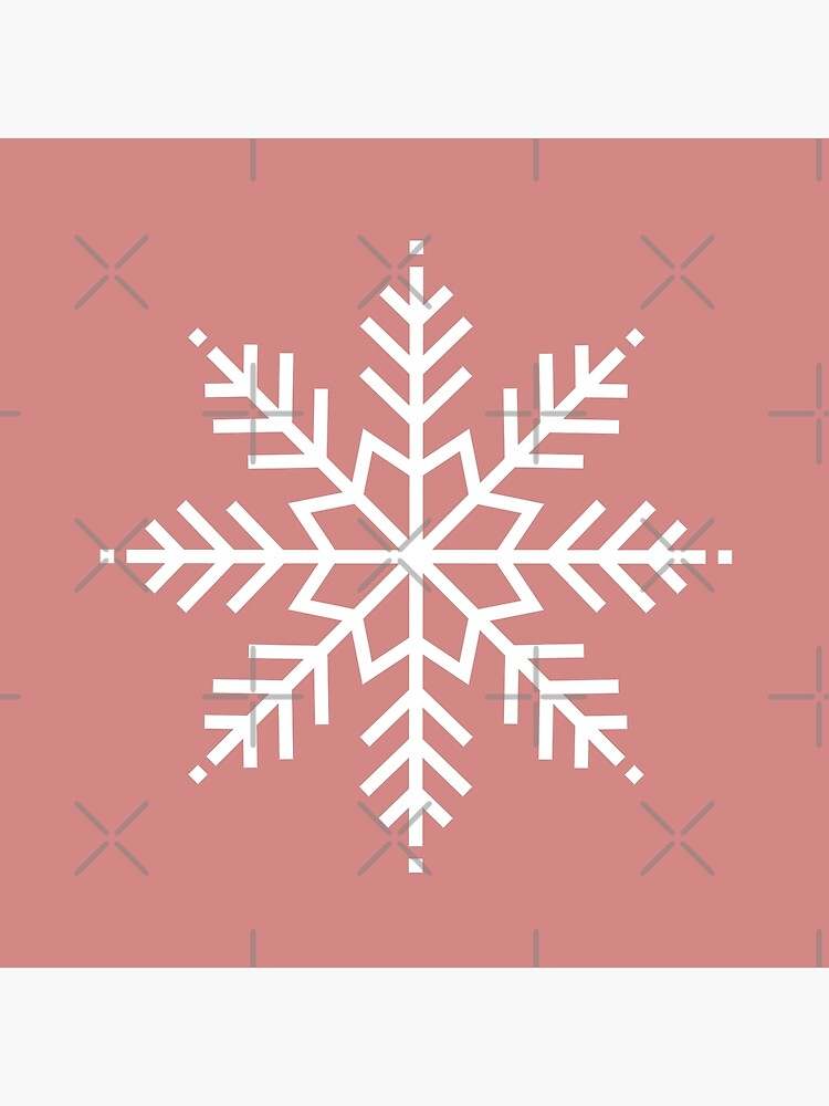 Snowflake Dusty Pink Christmas Throw Pillow Soft And Comfortable Pink Christmas Pillows#3
