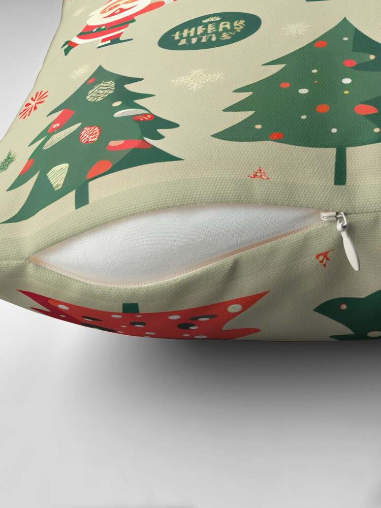 Christmas Patterns Santa Claus Throw Pillow Soft And Comfortable Christmas Pillows Christmas Gift#3