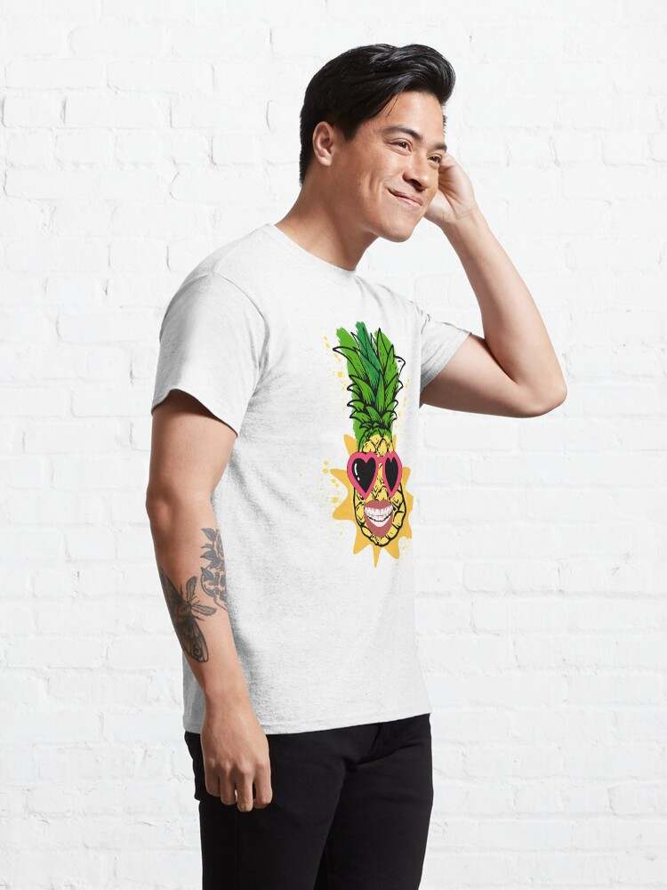 Gold pineapple outlet shirt