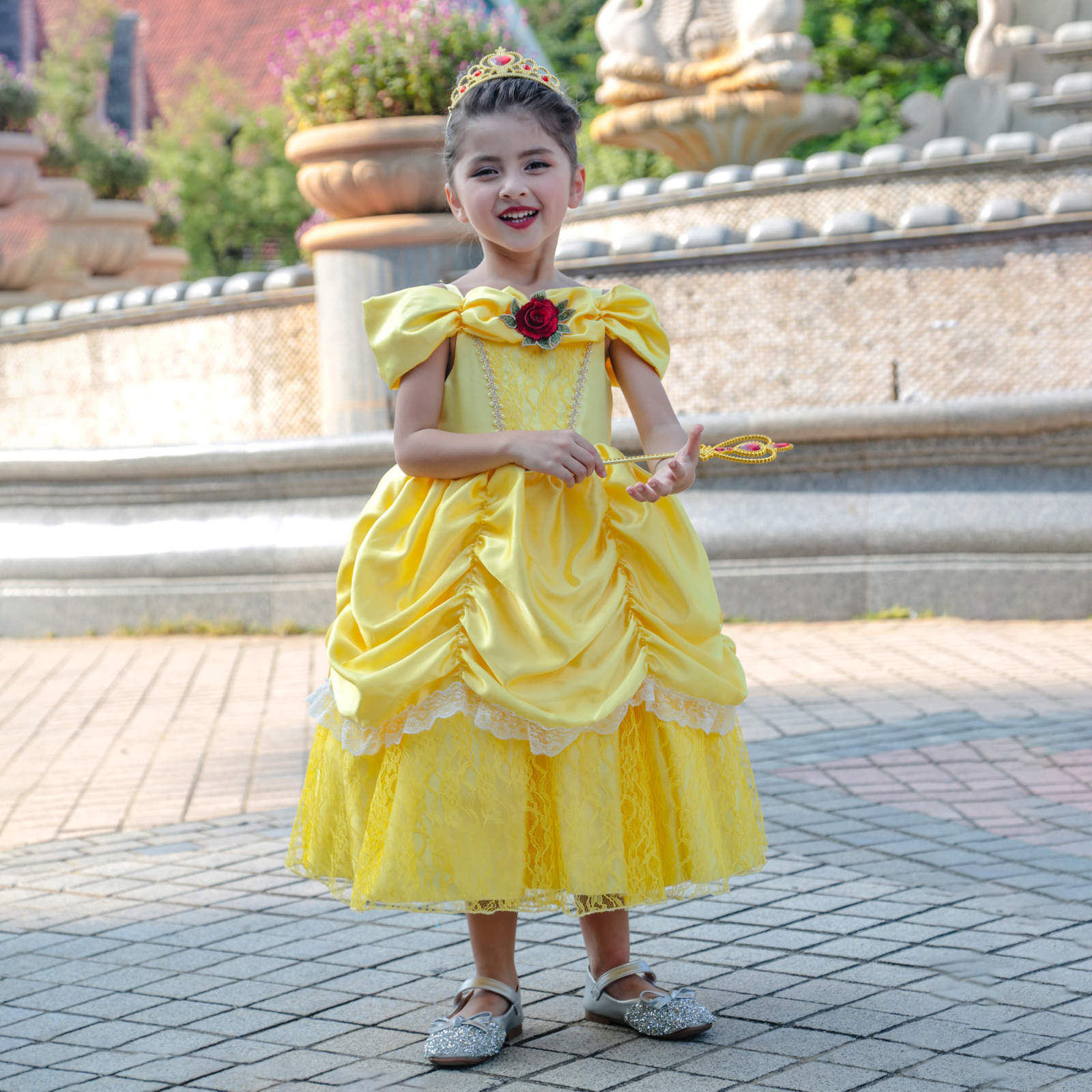 Beauty and the Beast Baby Belle Costume Dress, Princess Belle Dress  Birthday Party Fairy Costume