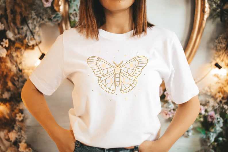 Butterfly Tshirt, Vintage Boho Mystic shirt