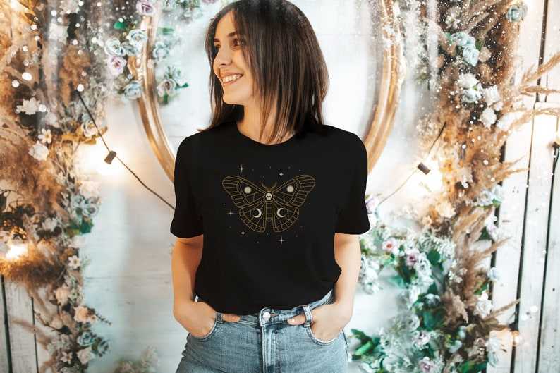 Butterfly Tshirt, Vintage Boho Mystic shirt