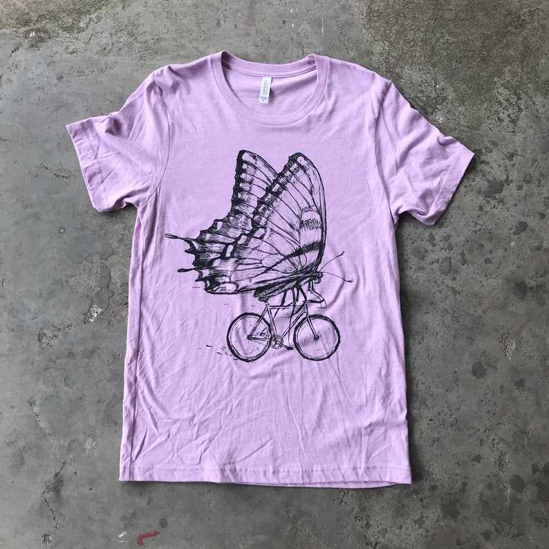 Mens Butterfly Shirt, Bicycling Butterfly Shirt