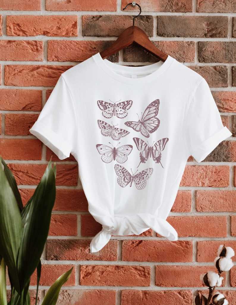 Butterfly Shirt, Cottagecore Butterfly Shirt