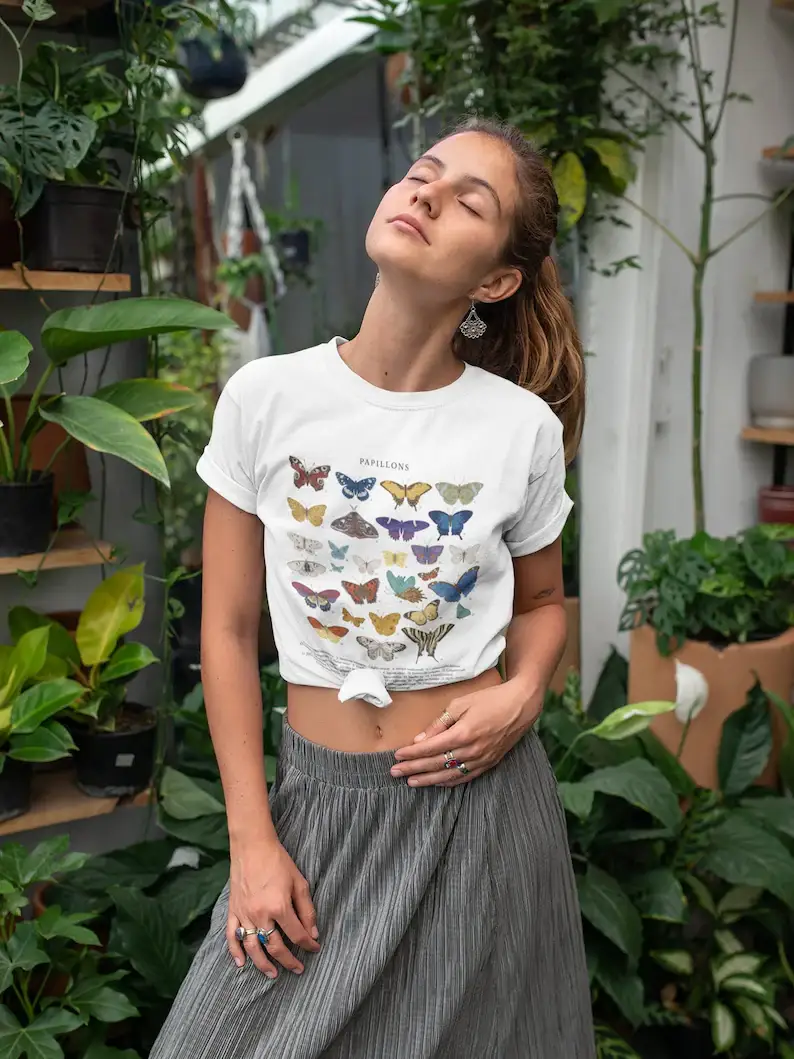 Butterfly Tshirt, Vintage Butterfly Lover TShirt