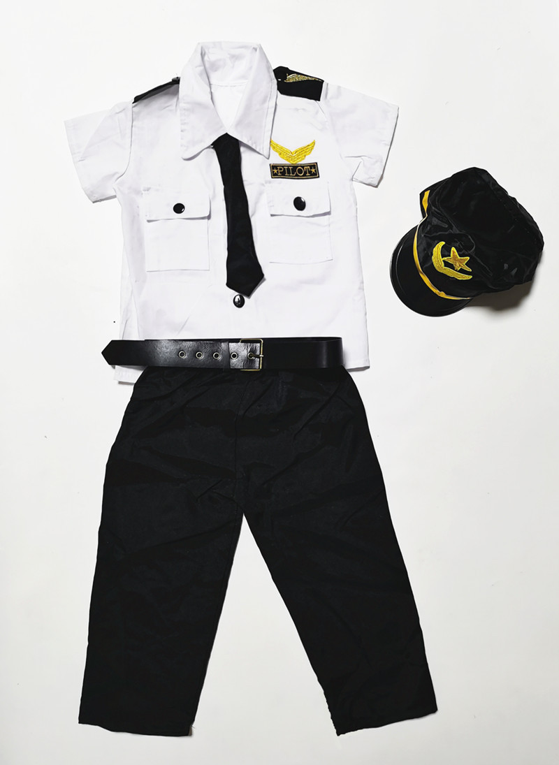 ReliBeauty Kids Pilot Uniform Deluxe Costume Role India | Ubuy