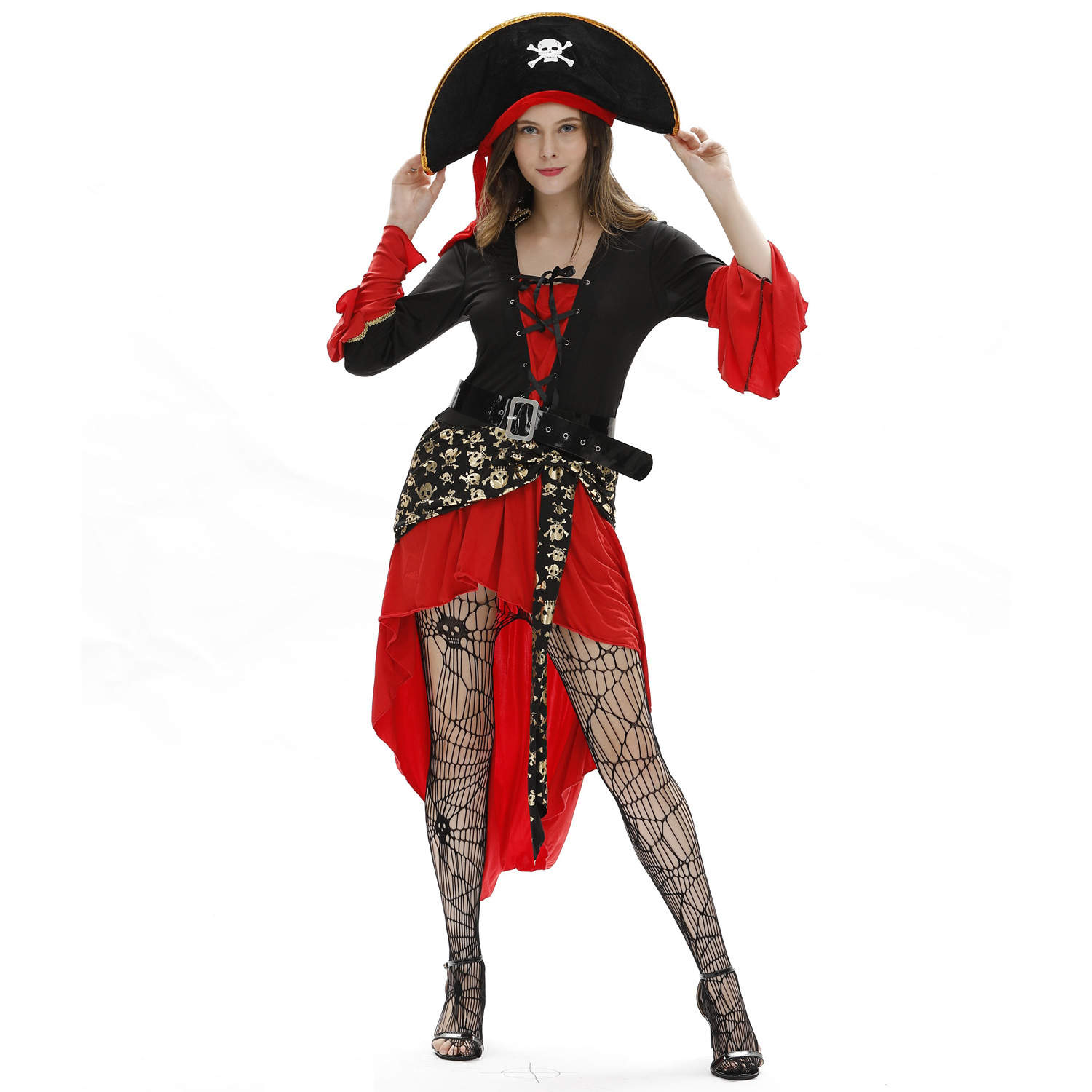 Female Pirate Costume Cosplay Uniform Fashion Captain Hook Costume