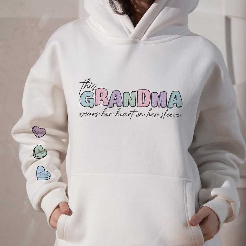 Valentines Grandma SVG, Candy Heart Svg#5