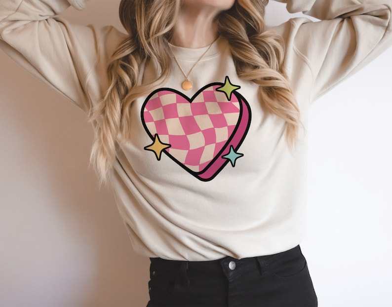 Cute And Trendy Checkered Heart Design SVG Creativity and Fun Digital Download 