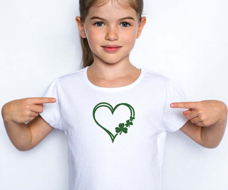 St Patricks Day Heart SVG, Hearts SVG, Clover Heart SVG Bundle#3