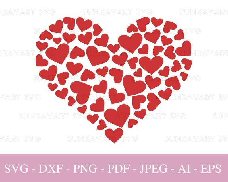 Valentines Day Heart Svg Files For Cricut Creativity and Fun Digital Download  