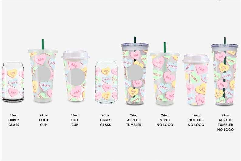 Candy Hearts Love Heart Sweets 16oz  Can Svg, Candy Heart Svg#3