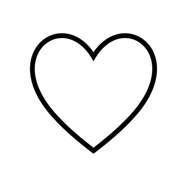 Heart Outline SVG PNG Digital Download Creativity and Fun Digital Download  