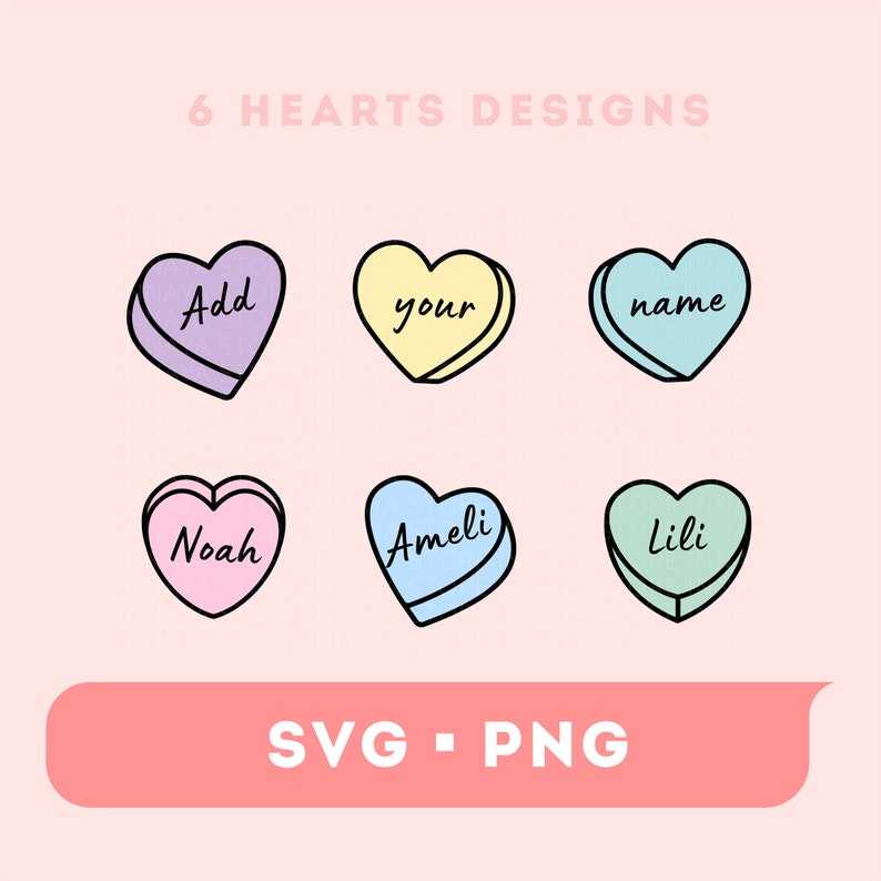 Valentines Grandma SVG, Candy Heart Svg#3
