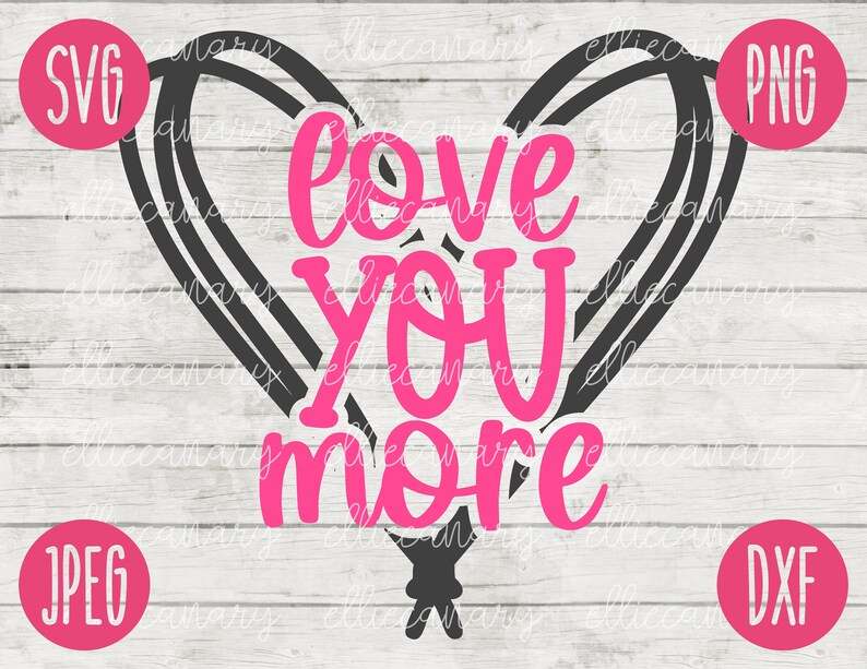 Download Valentine Love You More Scribble Heart SVG Designs For Your Craft Projects 