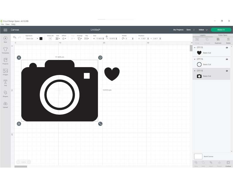 Camera With Heart SVG, Heart Outline Svg, Camera Svg Files, Vinyl, Cricut, Silhouette#3
