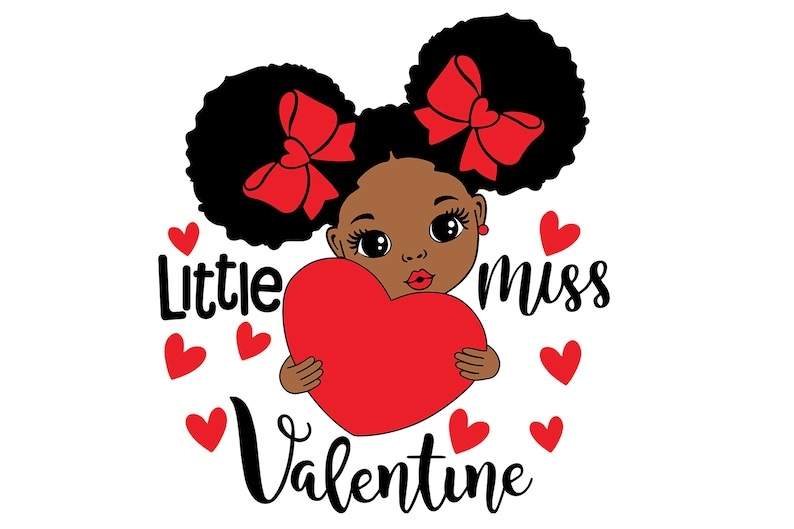 Little Miss Valentine Svg Creativity and Fun Digital Download  