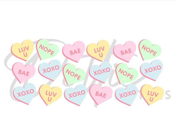 Download Candy Hearts Love Heart Sweets 16oz  Can Svg Designs For Your Craft Projects 