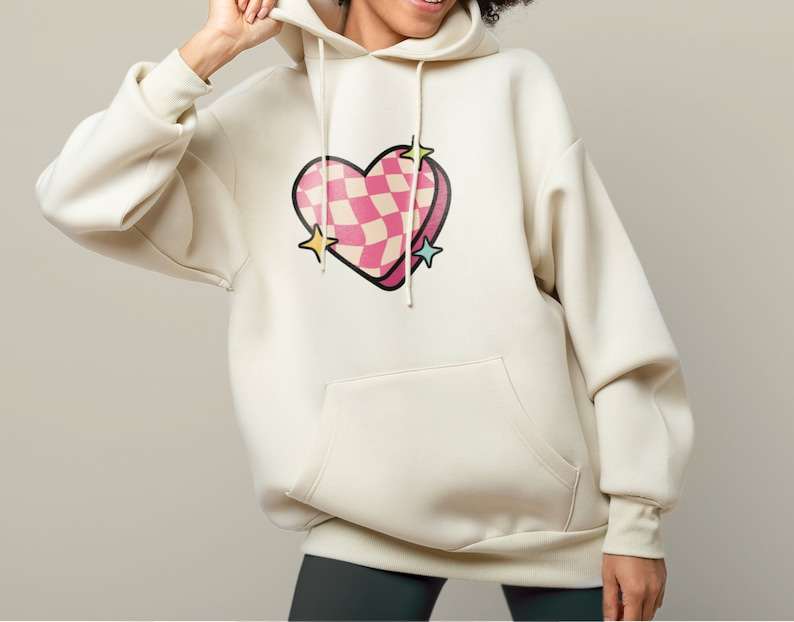 Cute And Trendy Checkered Heart Design SVG Creativity and Fun Digital Download  