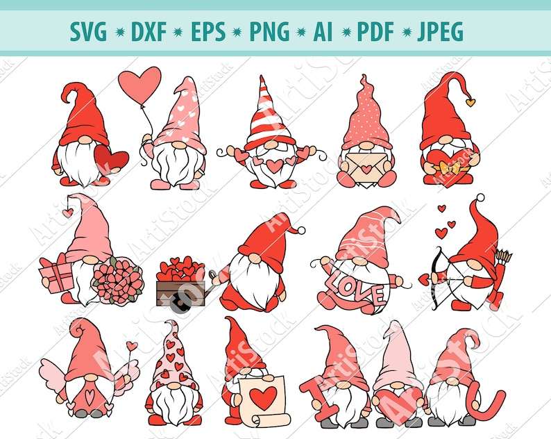 Heart Nordic Gnome Svg Creativity and Fun Digital Download  