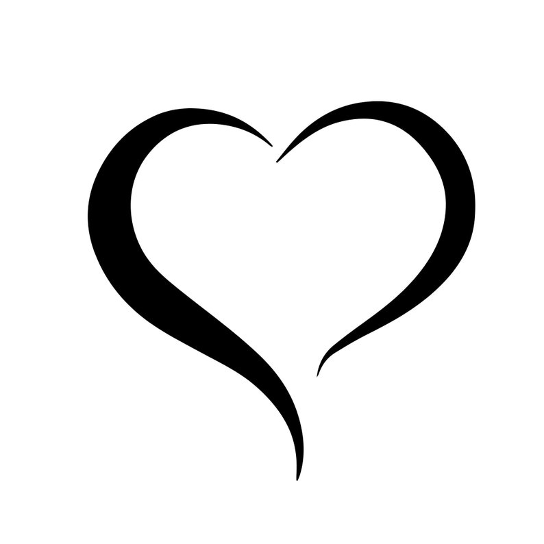 3 Doodle Heart SVG Bundle, Heart SVG Bundle, Hand-drawn Heart Svg, Valentine Heart Svg