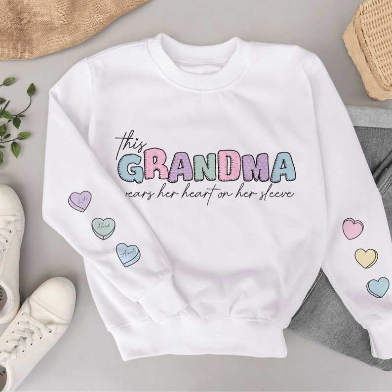 Valentines Grandma SVG, Candy Heart Svg#6