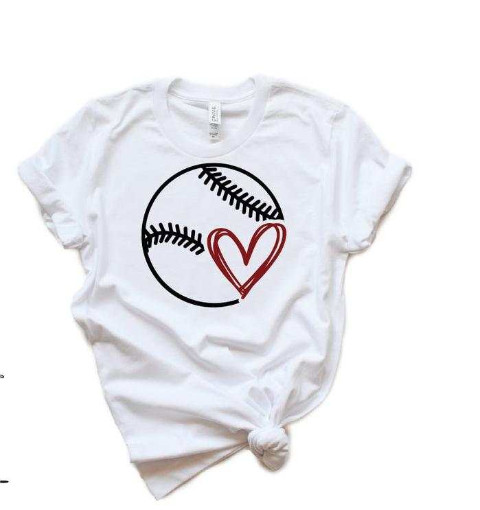 Baseball Logo Heart ClipArt SVG – ClipArt SVG