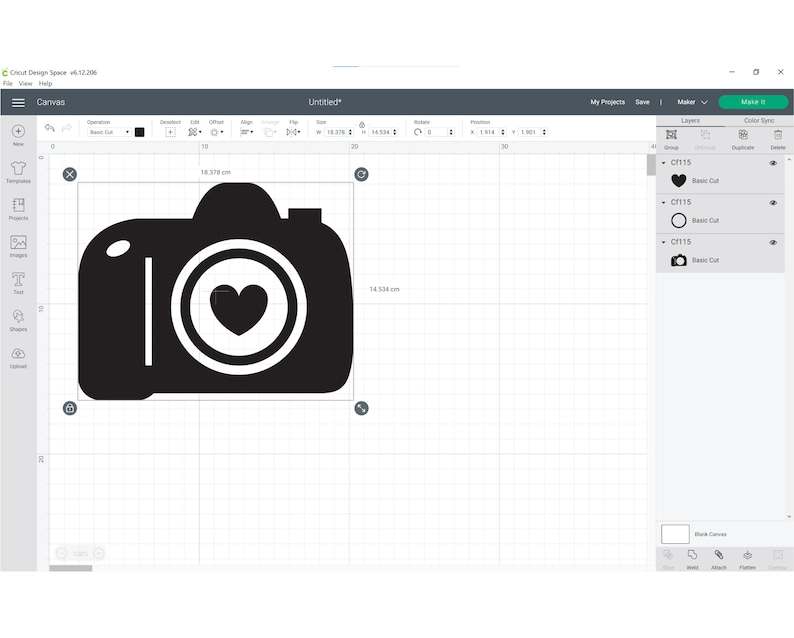 Camera With Heart SVG, Heart Outline Svg, Camera Svg Files, Vinyl, Cricut, Silhouette#5