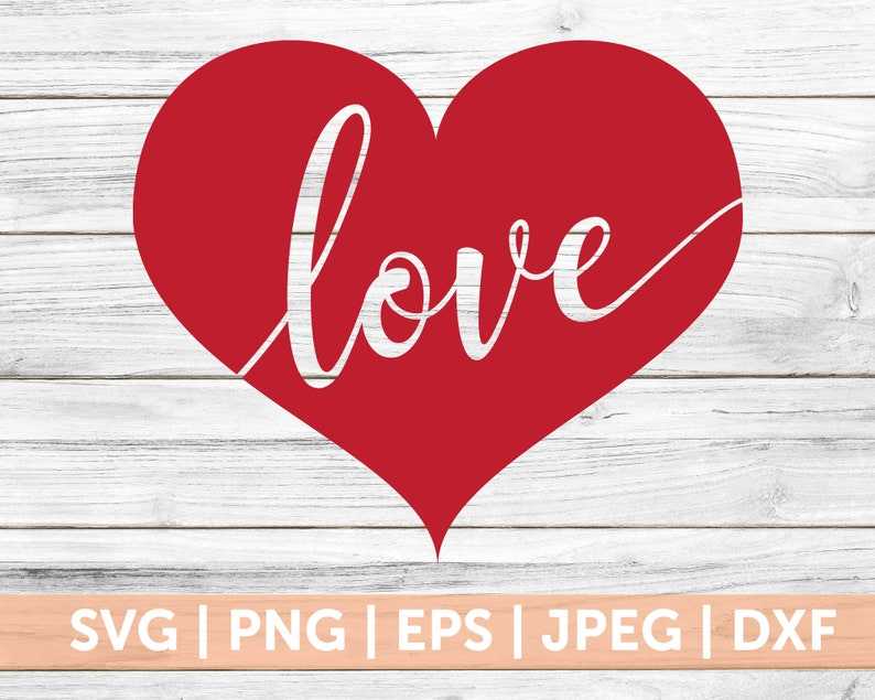Valentine Love Heart Svg, Heart SVG, Love Heart Svg, Valentine's Day Svg, Red Heart Svg, Silhouette Cameo, Cricut Cut File#1