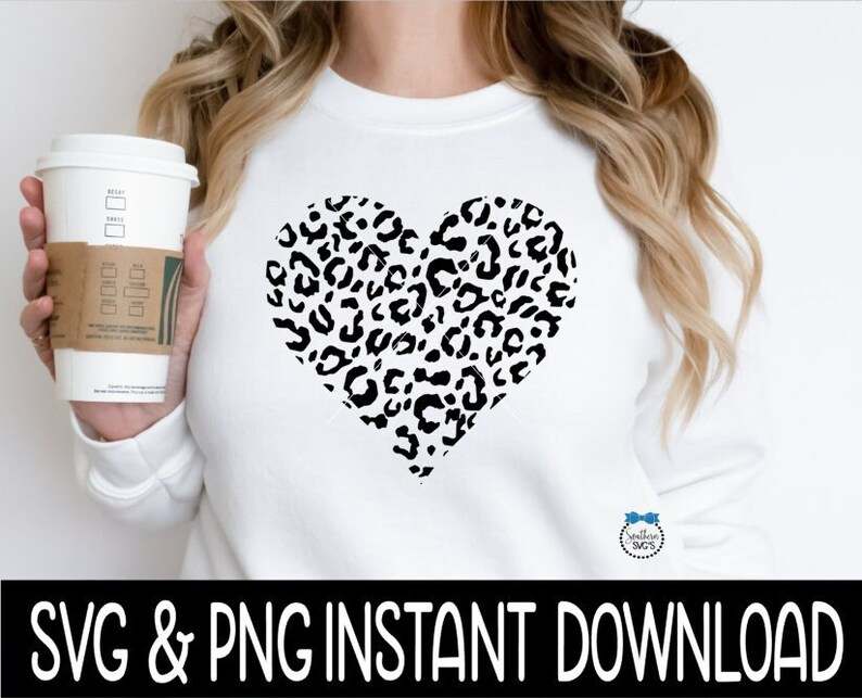 Leopard Heart SVG Creativity and Fun Digital Download  