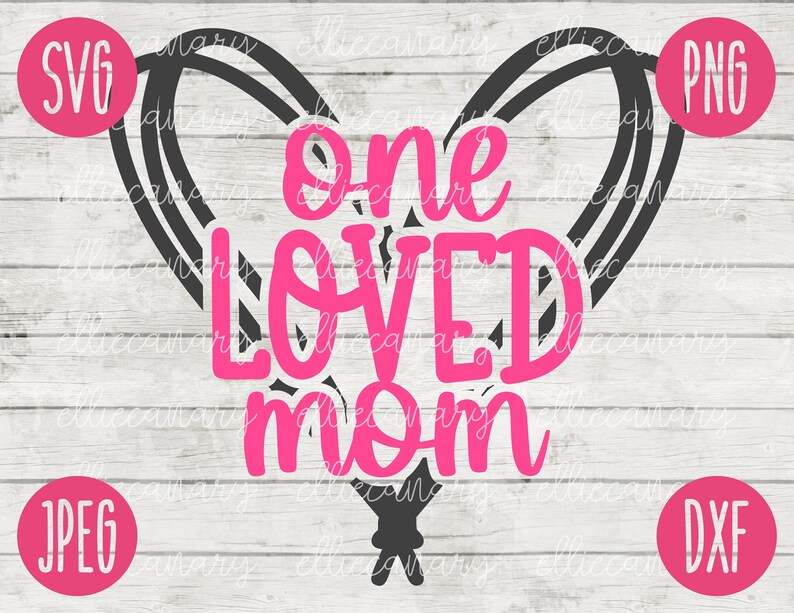 Download One Loved Mom Scribble Heart Svg Designs For Your Craft Projects 