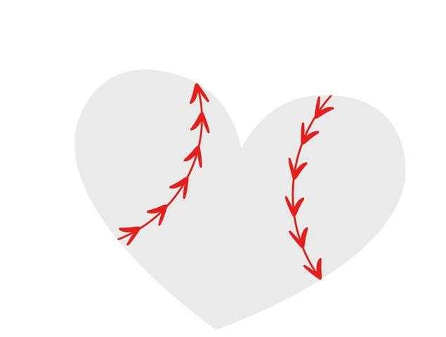 Baseball Logo Heart ClipArt SVG – ClipArt SVG