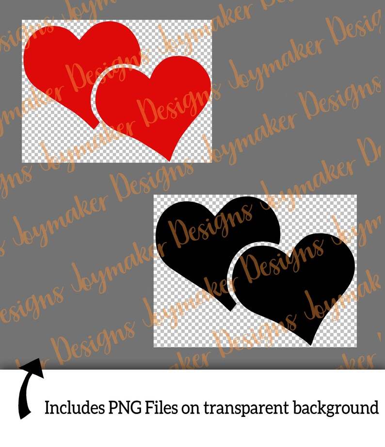 Valentine's Double Hearts SVG Perfect for Crafting & Design Projects