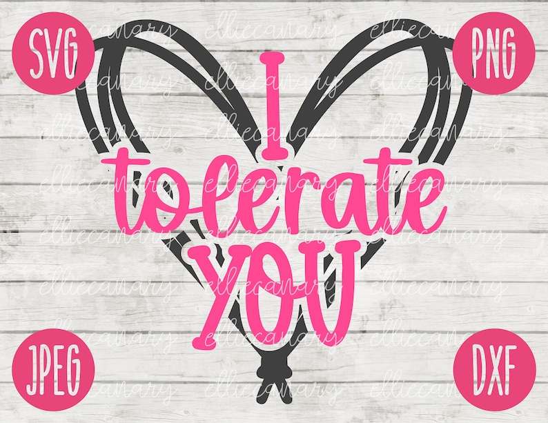 Download I Tolerate You Scribble Heart Svg Designs For Your Craft Projects 